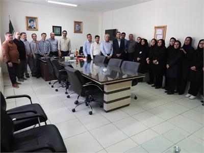 حضور همکاران محترم واحد‌های اداری دردفتر مدیریت محترم جهت  تبریک انتصاب جناب آقای سجاد محمدی بعنوان مدیر جدید مرکز