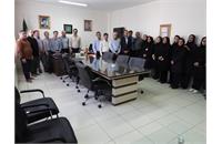حضور همکاران محترم واحد‌های اداری دردفتر مدیریت محترم جهت  تبریک انتصاب جناب آقای سجاد محمدی بعنوان مدیر جدید مرکز
