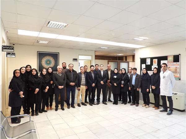 مراسم تودیع ریاست پیشین بیمارستان آیت الله طالقانی(ره) آقای دکتر قارویی