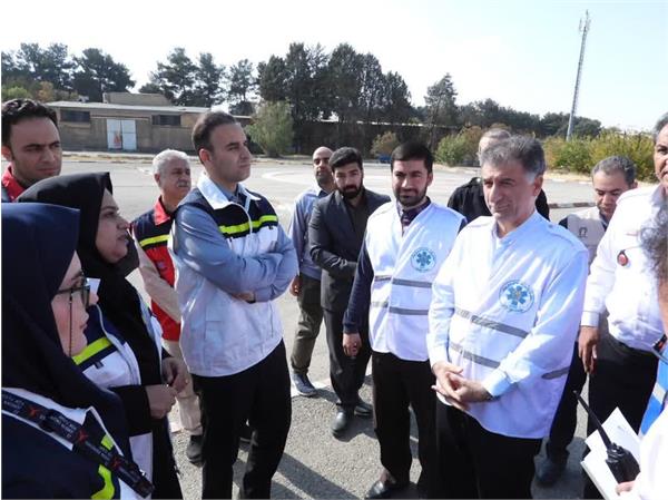 مانور «لحظه صفر» در کرمانشاه با هدف ارتقای آمادگی  دانشگاه علوم پزشکی کرمانشاه بهنگام شرایط بحران احتمالی روز پنجشنبه مورخ ۲۲ آبانماه ۱۴۰۴ در محوطه بیمارستان آیت الله طالقانی (ره)