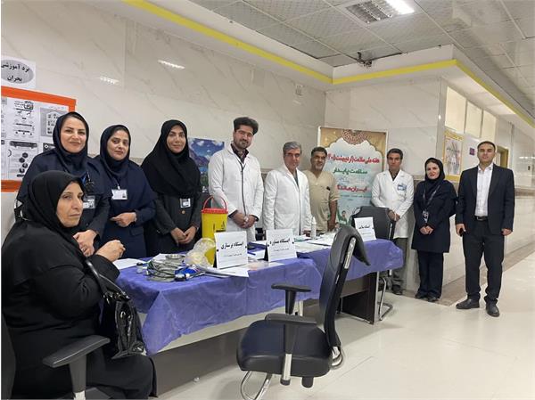 به مناسبت هفته سلامت، ایستگاه سلامت در محل راهروی همکف بیمارستان آیت الله طالقانی (ره) برگزار شد.