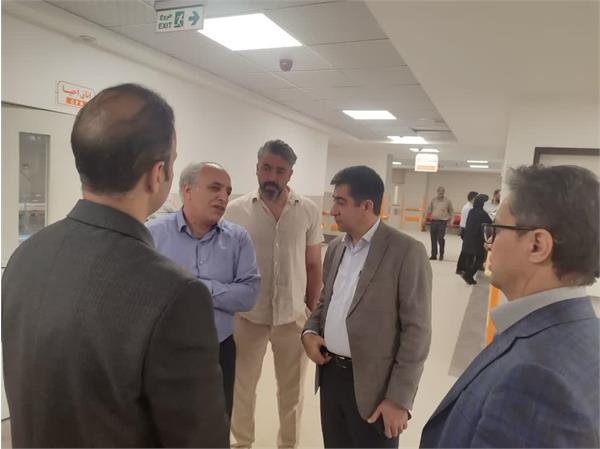 بازدید معاون توسعه مدیریت و منابع دانشگاه از مرکز آموزشی درمانی طالقانی